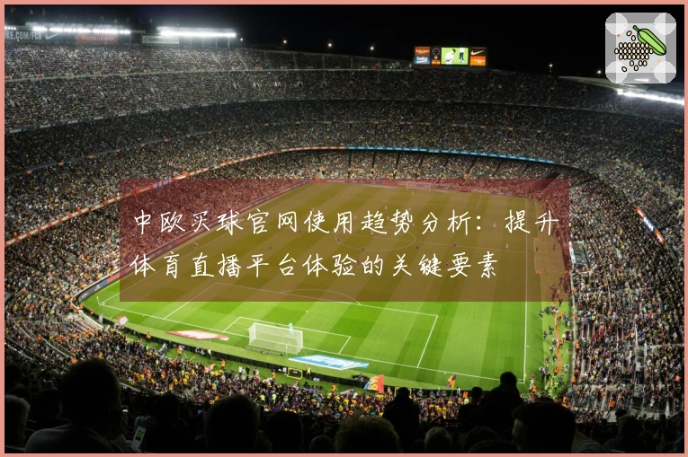 中欧买球官网使用趋势分析：提升体育直播平台体验的关键要素